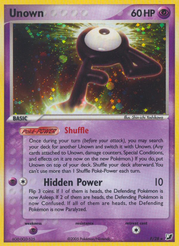 Unown — Unseen Forces Unown Collection F