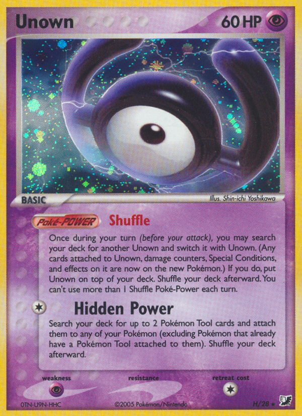 Unown — Unseen Forces Unown Collection H