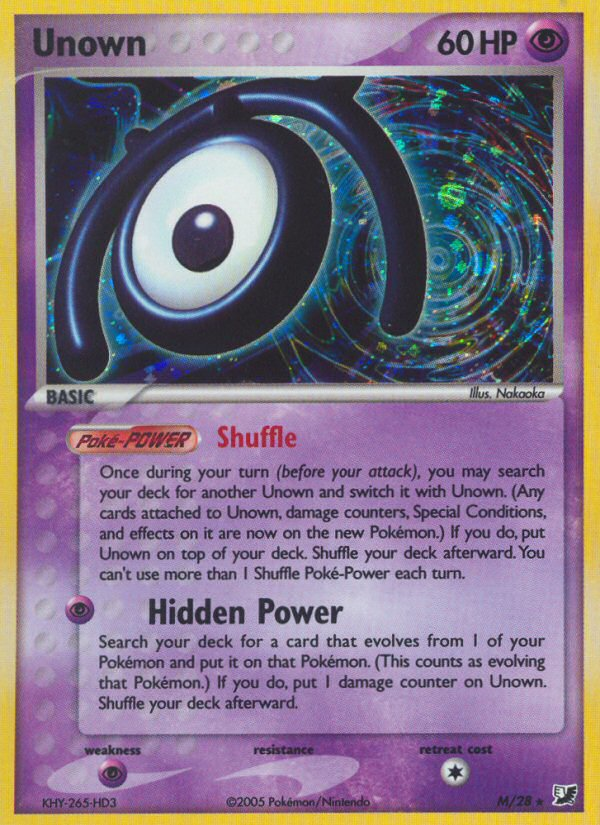 Unown — Unseen Forces Unown Collection M