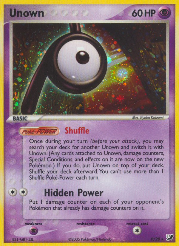 Unown — Unseen Forces Unown Collection P