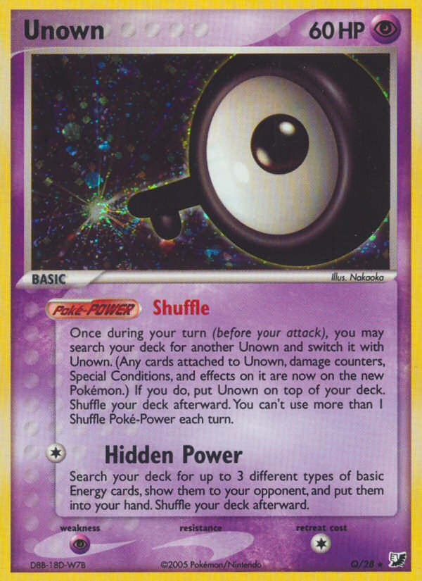 Unown — Unseen Forces Unown Collection Q