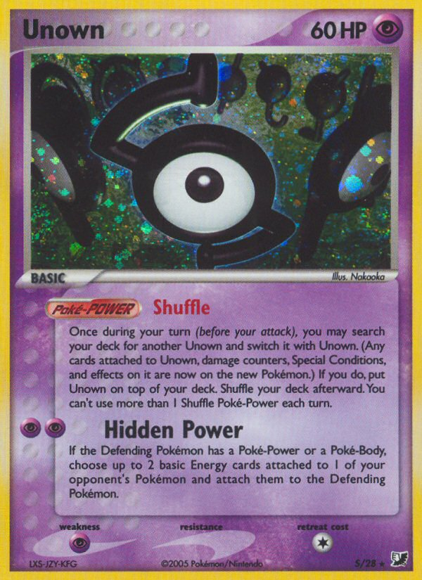 Unown — Unseen Forces Unown Collection S