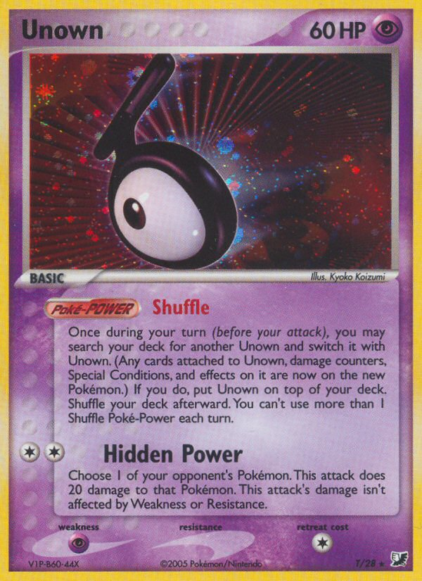 Unown — Unseen Forces Unown Collection T
