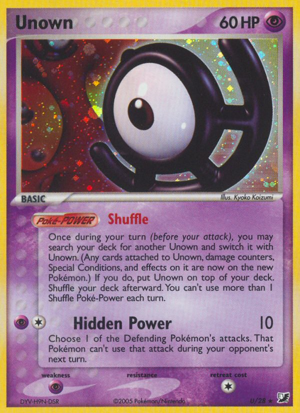 Unown — Unseen Forces Unown Collection U