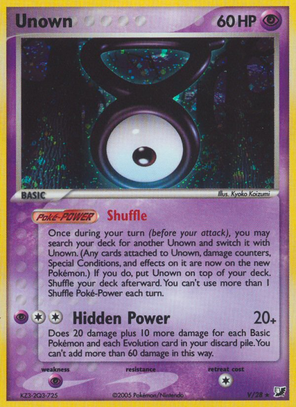 Unown — Unseen Forces Unown Collection V