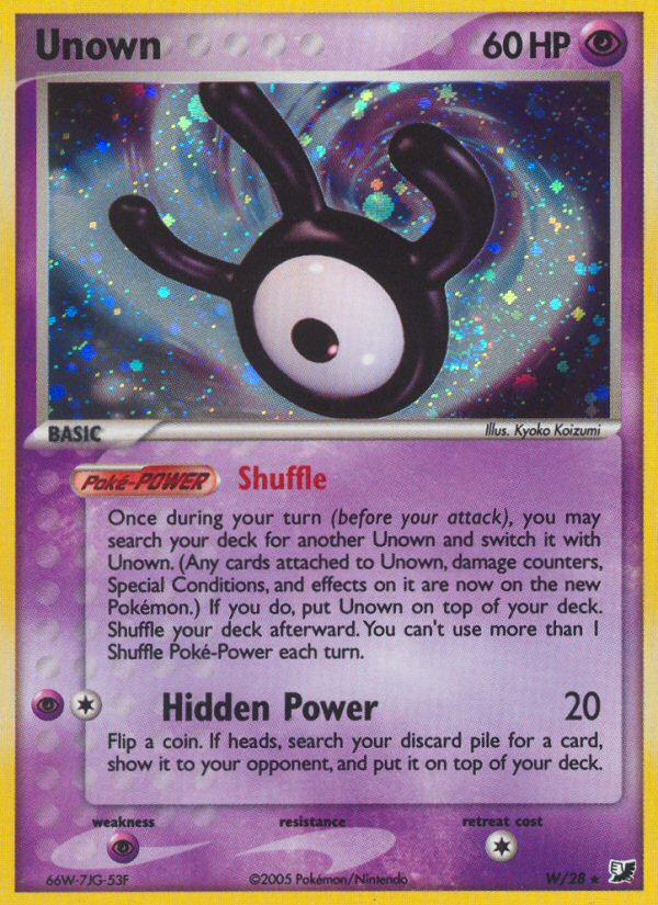 Unown — Unseen Forces Unown Collection W