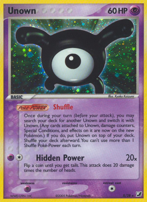 Unown — Unseen Forces Unown Collection X