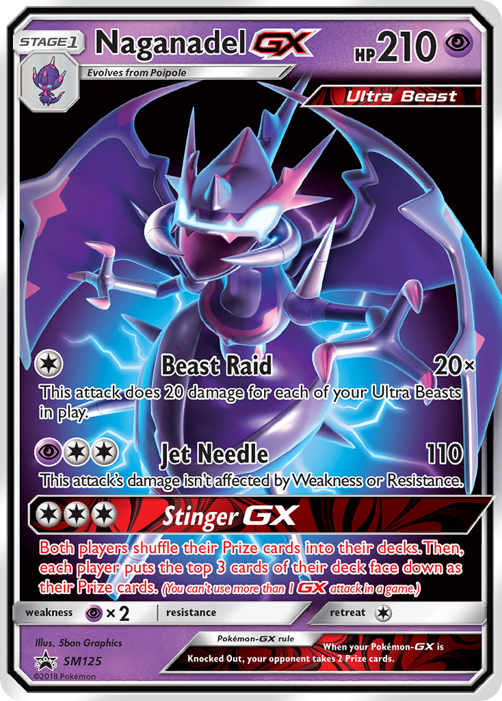 Naganadel GX — Sol e Lua Promos SM125