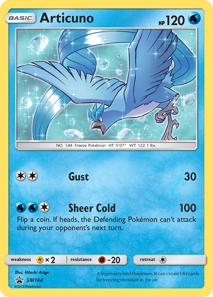 Articuno — Sol e Lua Promos SM144