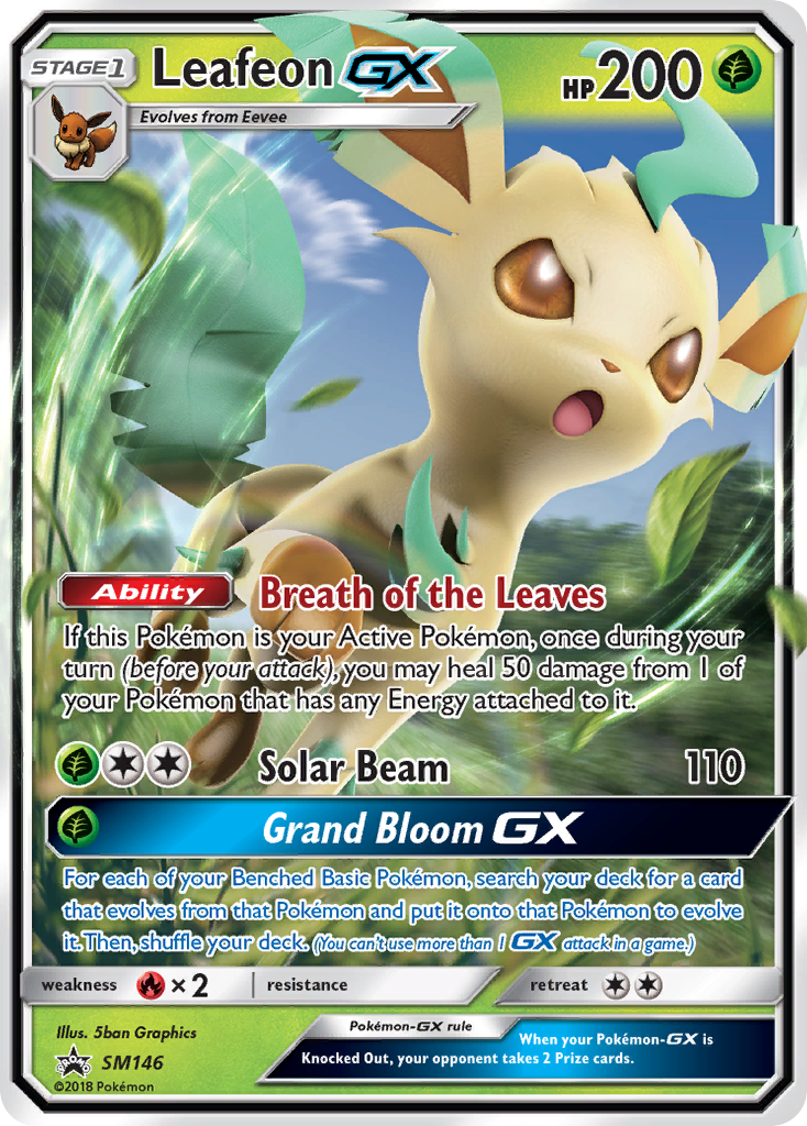 Leafeon GX — Sol e Lua Promos SM146