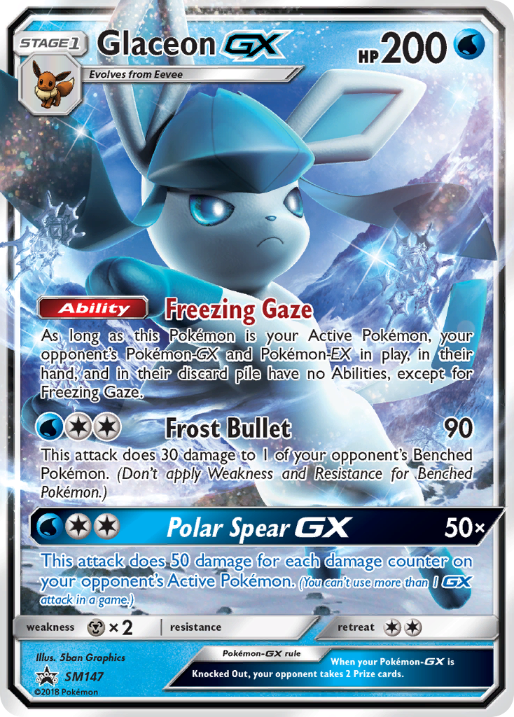 Glaceon GX — Sol e Lua Promos SM147