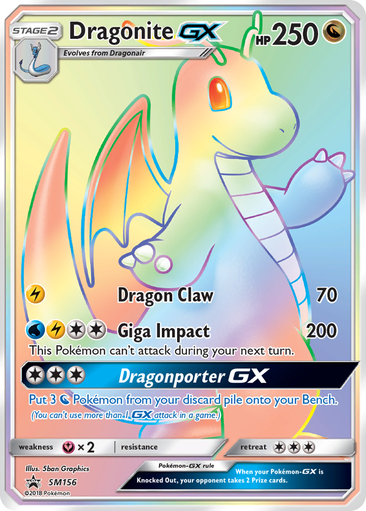 Dragonite GX — Sol e Lua Promos SM156