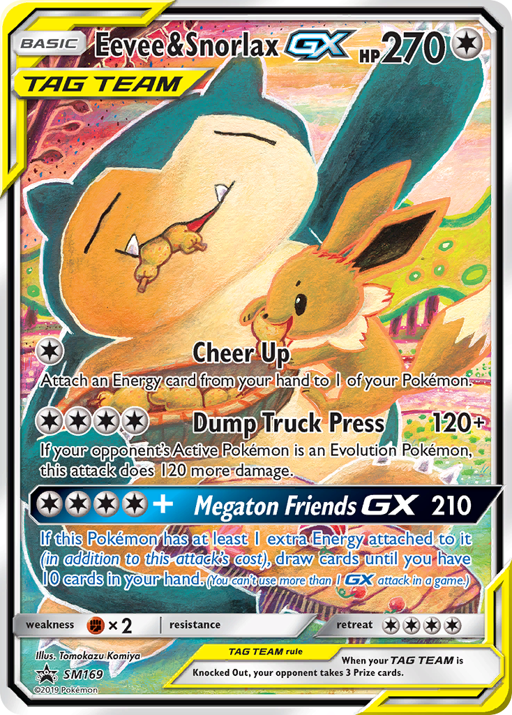 Eevee e Snorlax GX — Sol e Lua Promos SM169
