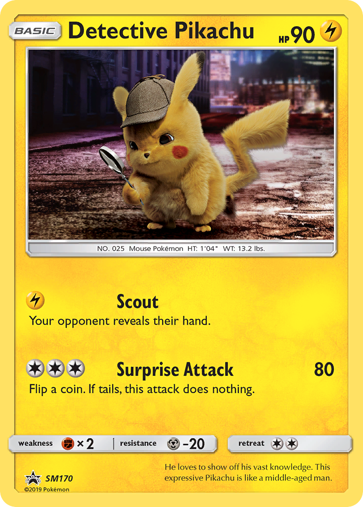 Detective Pikachu — Sol e Lua Promos SM170