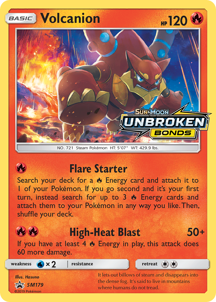 Volcanion — Sol e Lua Promos SM179