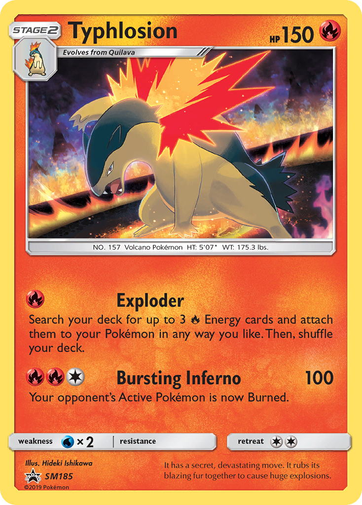 Typhlosion — Sol e Lua Promos SM185