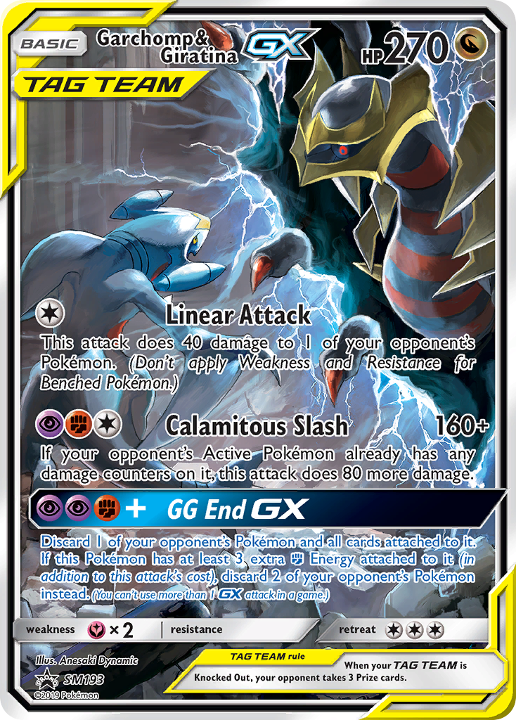 Garchomp e Giratina GX — Sol e Lua Promos SM193