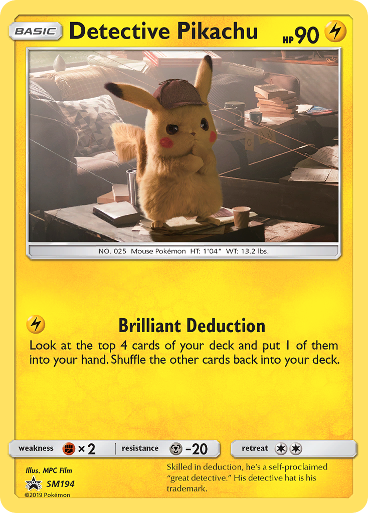 Detective Pikachu — Sol e Lua Promos SM194