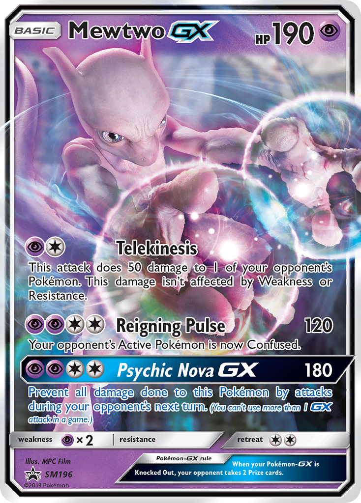 Mewtwo GX — Sol e Lua Promos SM196