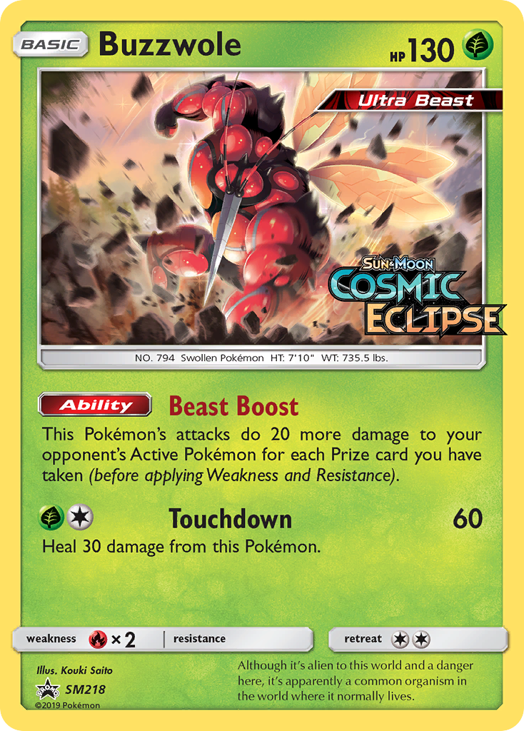 Buzzwole — Sol e Lua Promos SM218