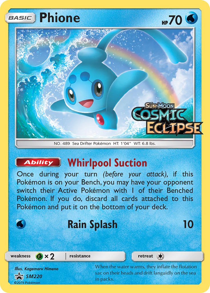 Phione — Sol e Lua Promos SM220