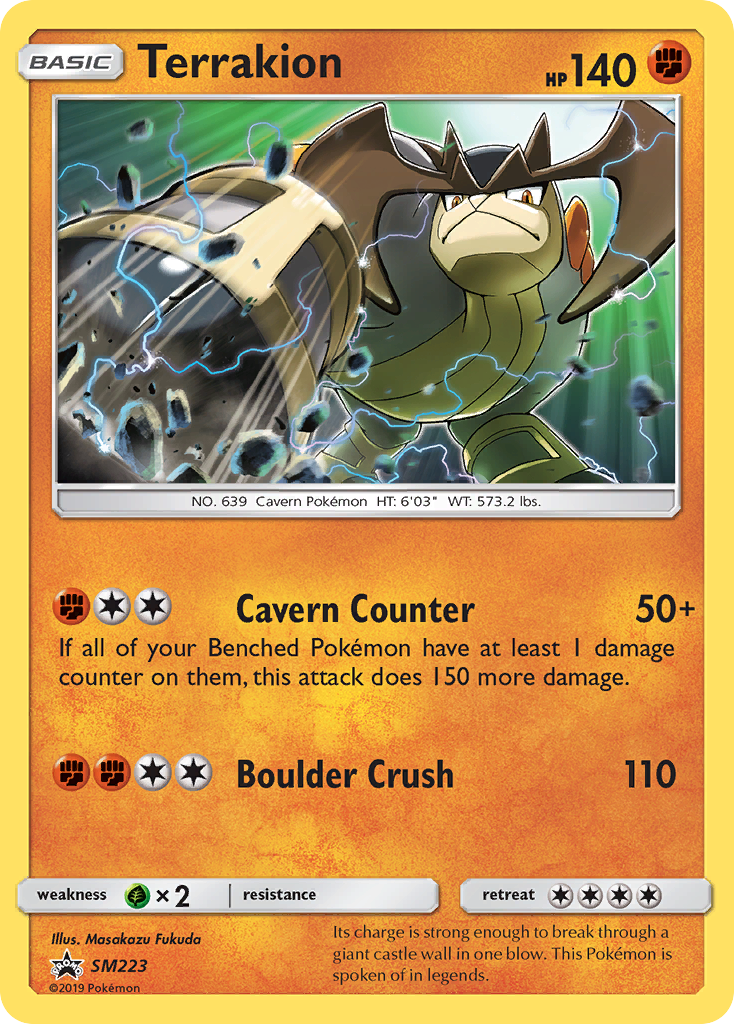 Terrakion — Sol e Lua Promos SM223