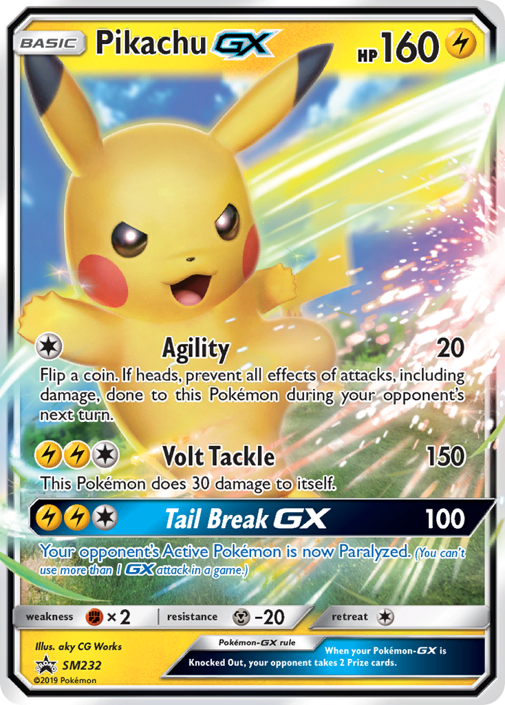 Pikachu GX — Sol e Lua Promos SM232