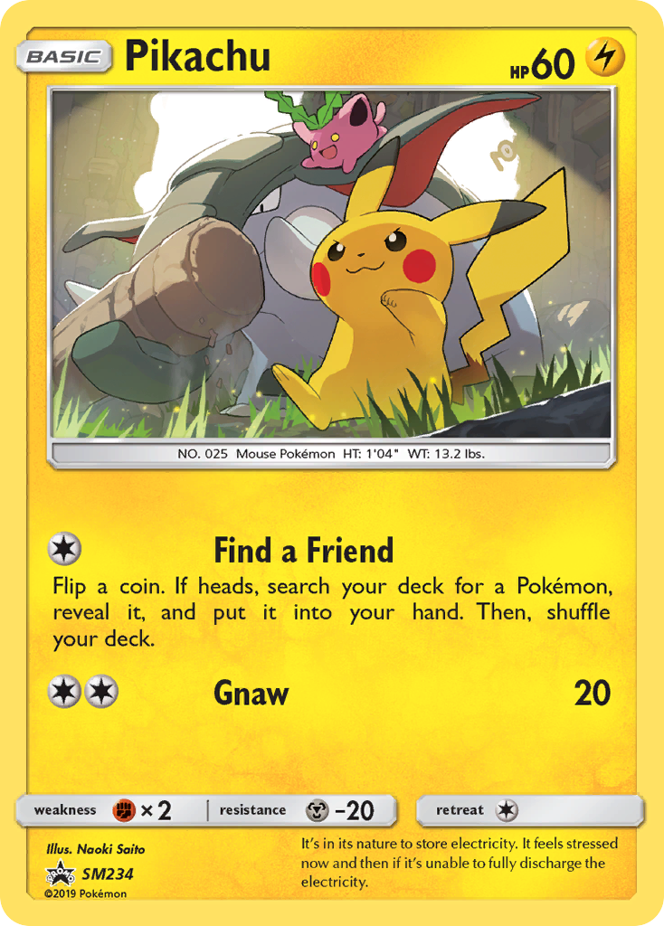 Pikachu — Sol e Lua Promos SM234