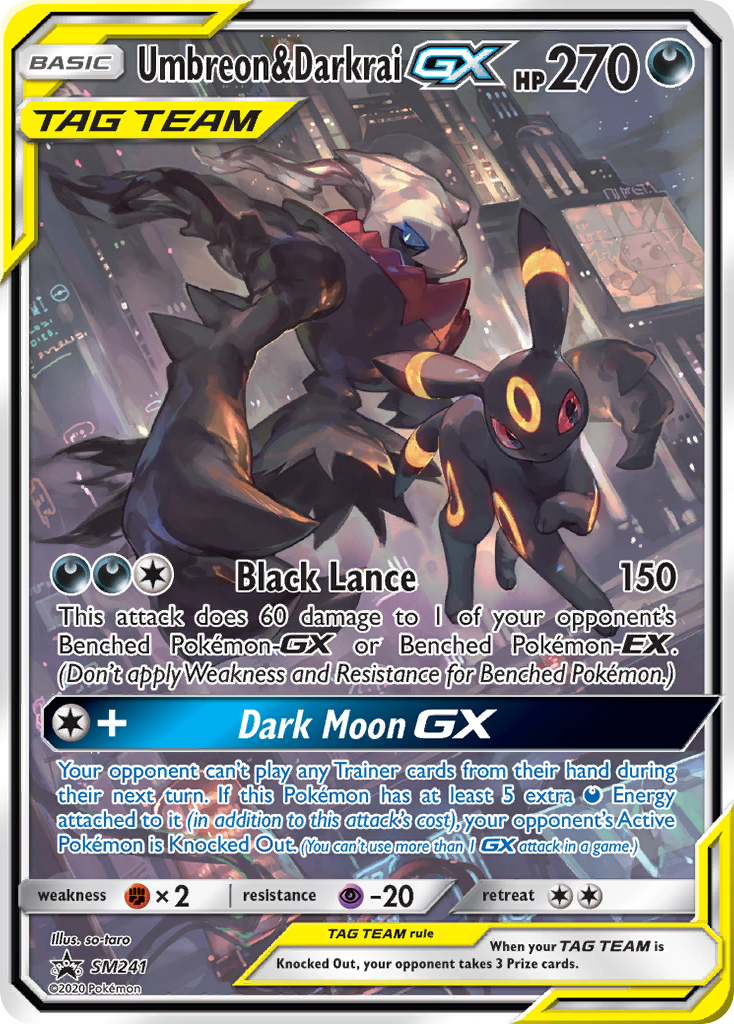 Umbreon e Darkrai GX — Sol e Lua Promos SM241
