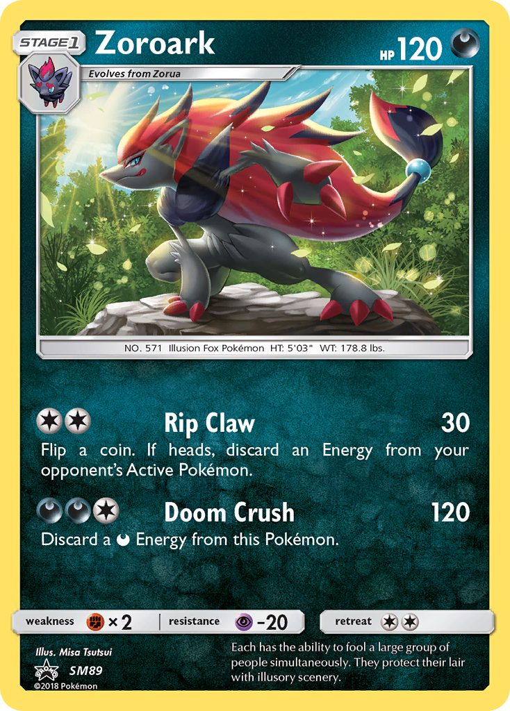 Zoroark — Sol e Lua Promos SM89