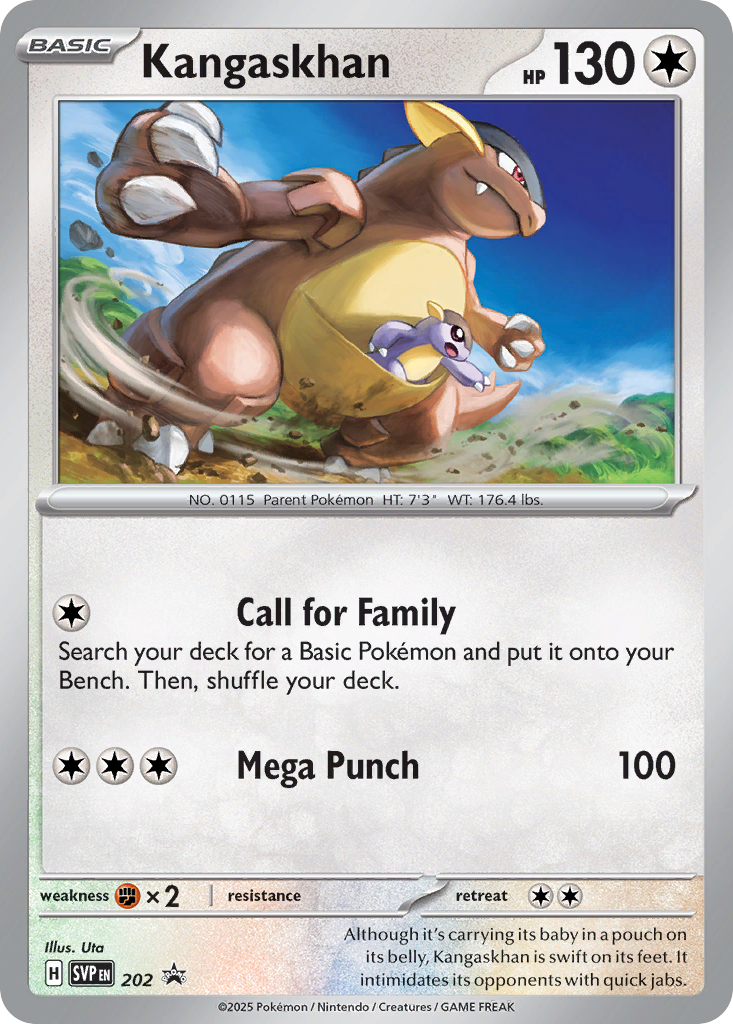 Kangaskhan — SVP Black Star Promos 202