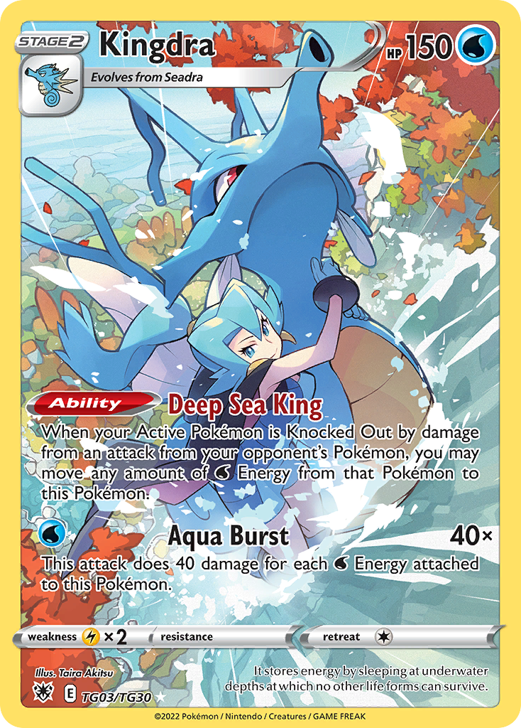 Kingdra — Estrelas Radiantes Galeria de Treinador TG03