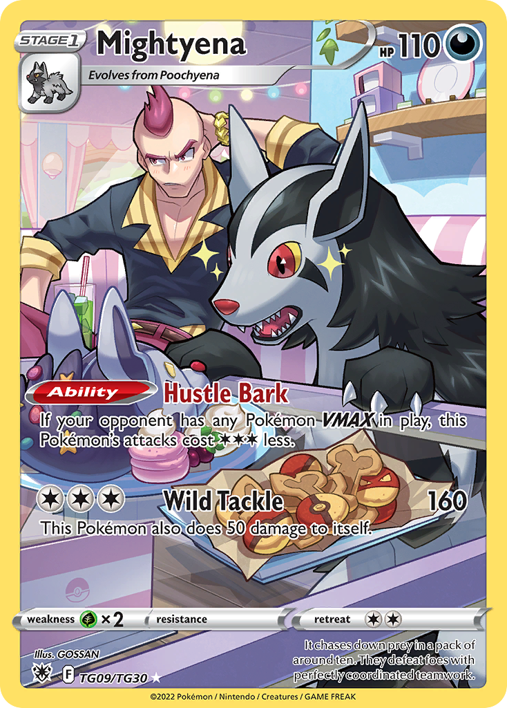 Mightyena — Estrelas Radiantes Galeria de Treinador TG09