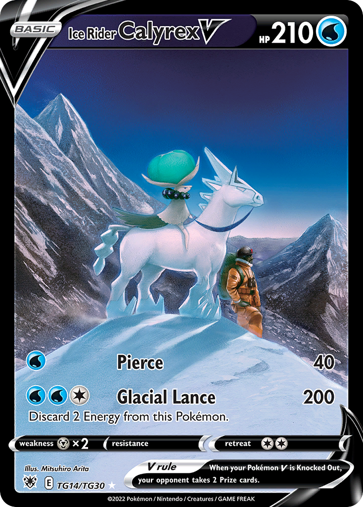 Calyrex Cavaleiro Glacial V — Estrelas Radiantes Galeria de Treinador TG14