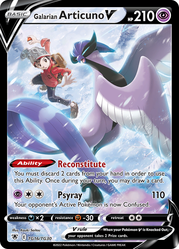 Articuno de Galar V — Estrelas Radiantes Galeria de Treinador TG16