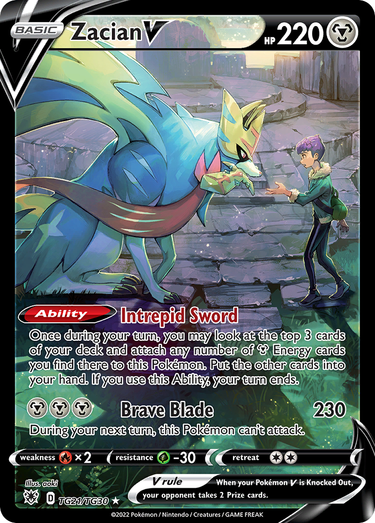 Zacian V — Estrelas Radiantes Galeria de Treinador TG21