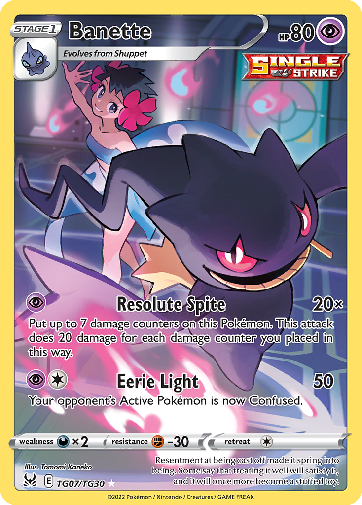 Banette — Origem Perdida Galeria de Treinador TG07