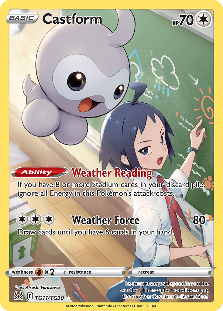 Castform — Origem Perdida Galeria de Treinador TG11