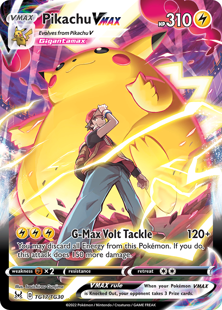 Pikachu VMAX — Origem Perdida Galeria de Treinador TG17