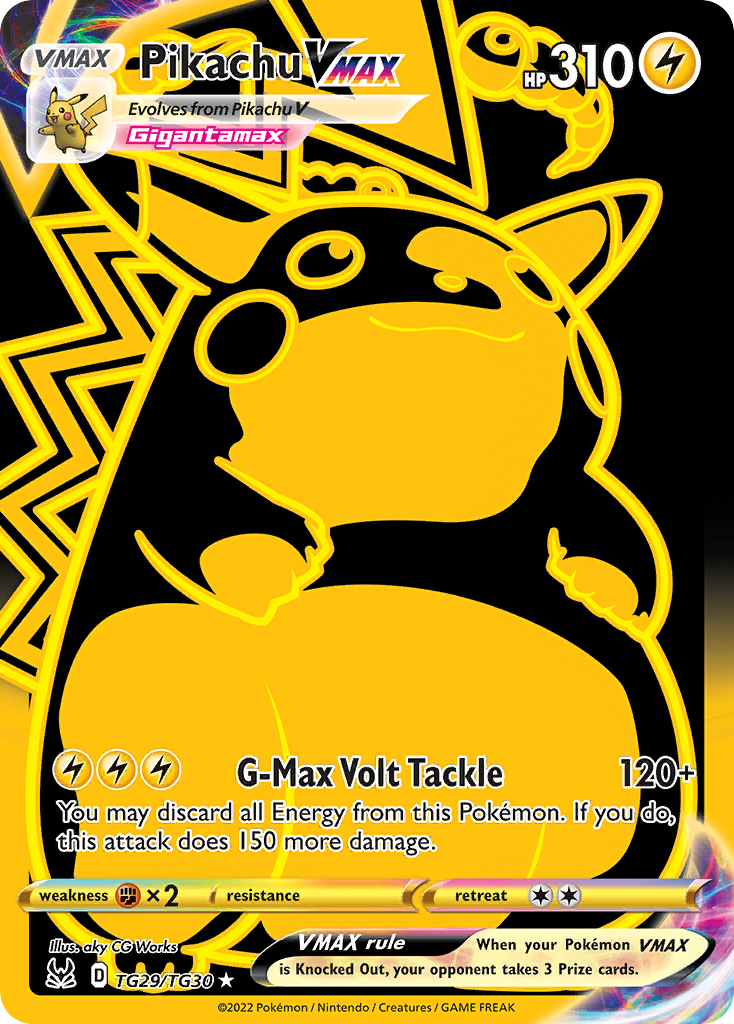 Pikachu VMAX — Origem Perdida Galeria de Treinador TG29
