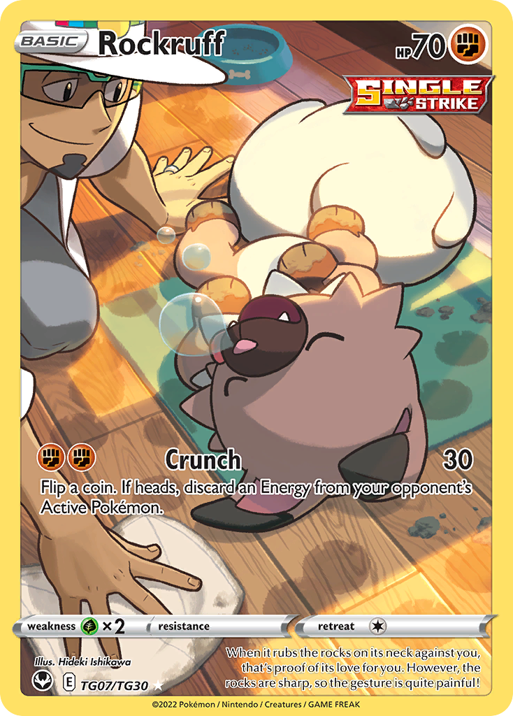Rockruff — Tempestade Prateada Galeria de Treinador TG07