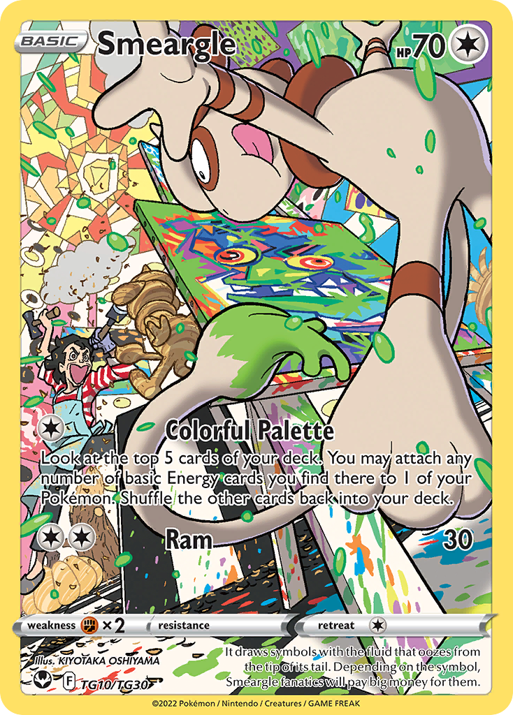 Smeargle — Tempestade Prateada Galeria de Treinador TG10