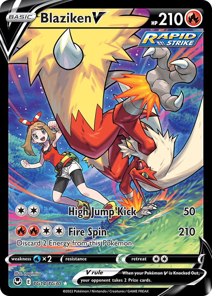 Blaziken V — Tempestade Prateada Galeria de Treinador TG14