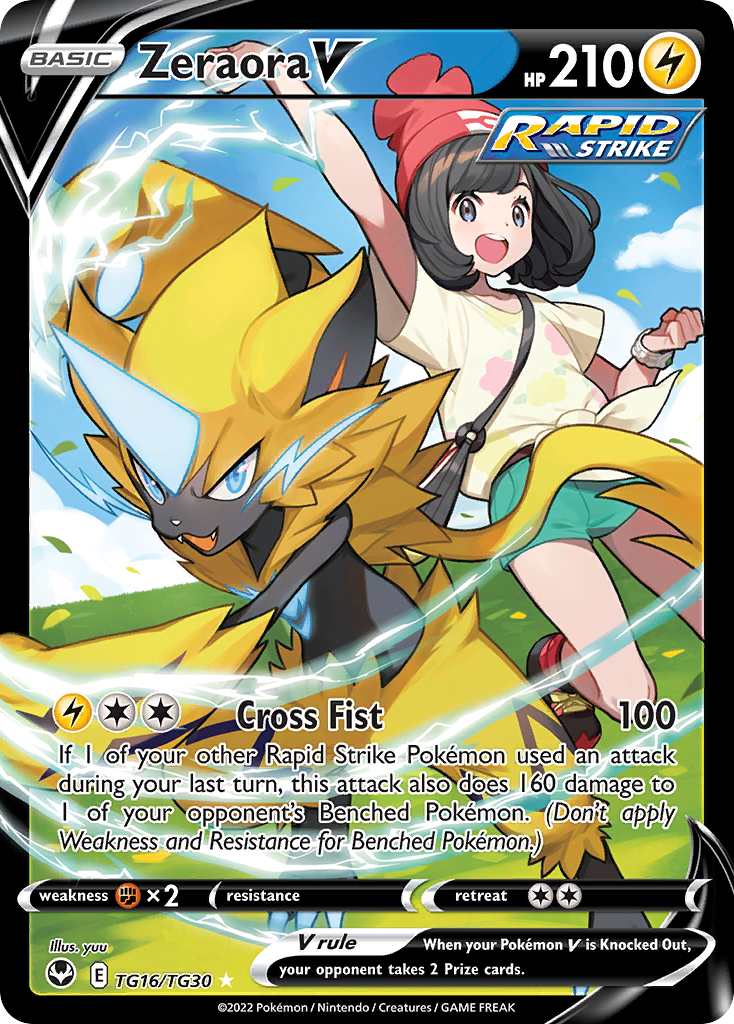 Zeraora V — Tempestade Prateada Galeria de Treinador TG16