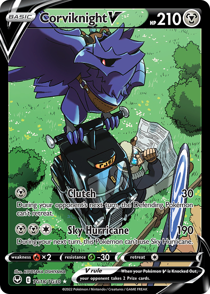 Corviknight V — Tempestade Prateada Galeria de Treinador TG18