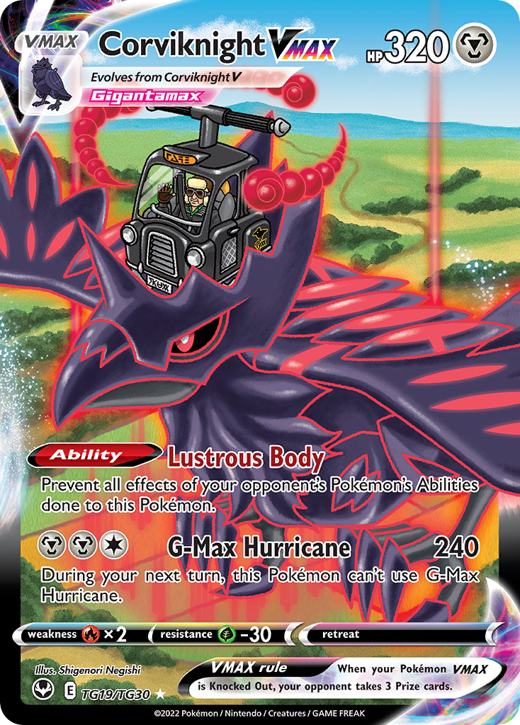 Corviknight VMAX — Tempestade Prateada Galeria de Treinador TG19