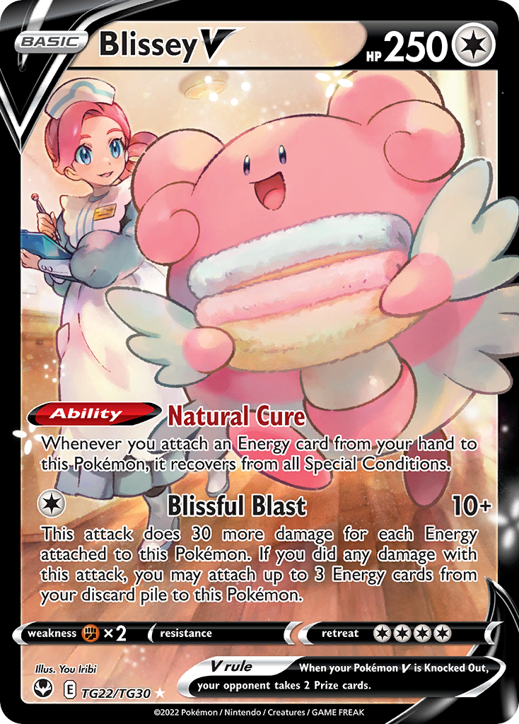 Blissey V — Tempestade Prateada Galeria de Treinador TG22
