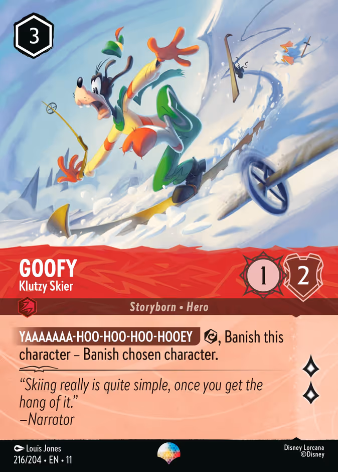 Goofy - Klutzy Skier — Winterspell 216