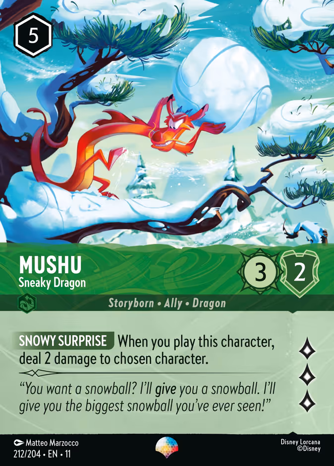 Mushu - Sneaky Dragon — Winterspell 212