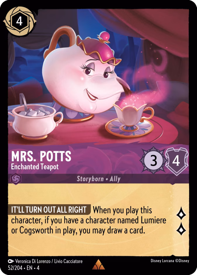 Mrs. Potts - Enchanted Teapot — Ursula's Return 52